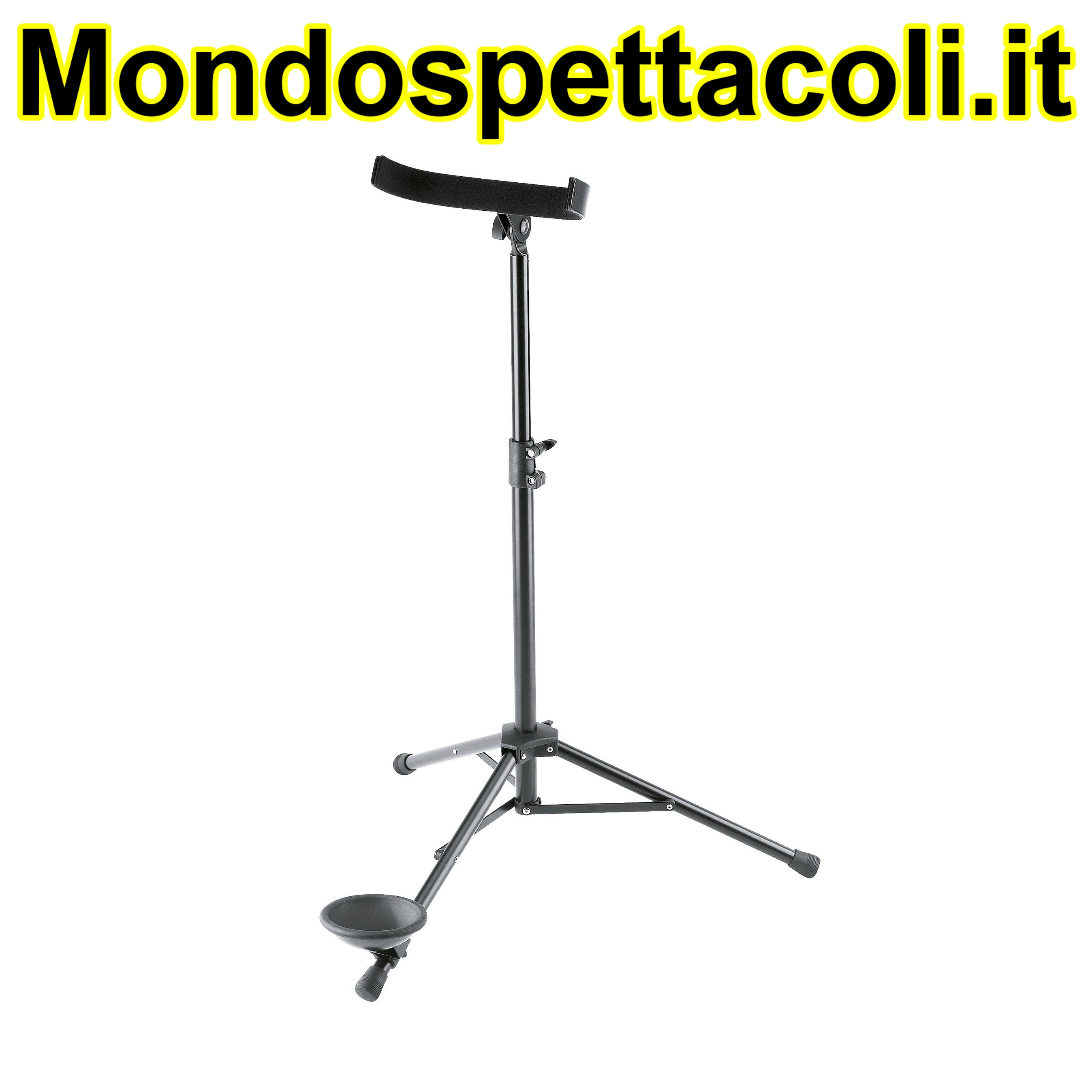 K&M black Contrabassoon stand 15045-011-55