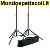 K&M black Speaker stand package 21449-000-55