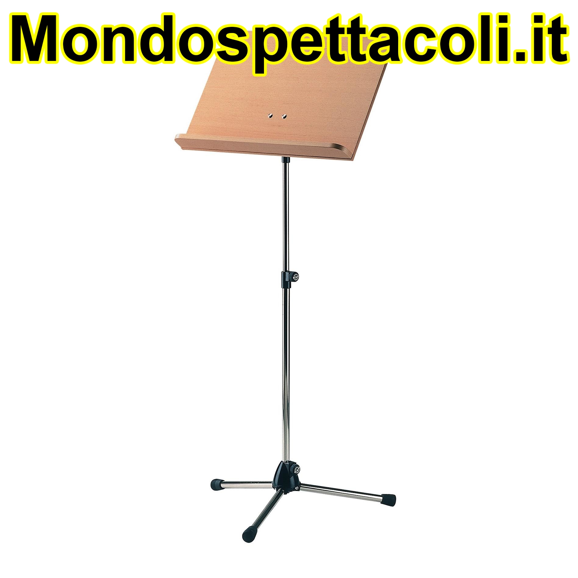 K&M chrome stand, beech wooden desk Orchestra music stand 11819-500-02