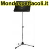 K&M chrome stand, black wooden desk Orchestra music stand 11812-000-02