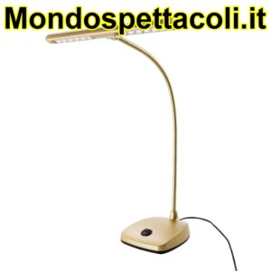 K&M gold-colored LED piano lamp 12297-000-40