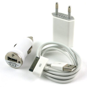 Kit alimentazione casa auto per iPhone 3G/3GS/4/4s