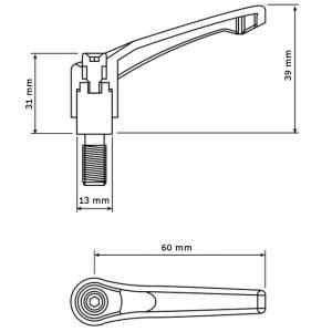 Leva per Morsetto ICA-LCD 3500/3510