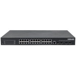 Managed Switch 24 porte Gigabit PoE+ Layer2+ 10 GbE Uplink