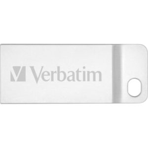 Mini Memoria USB Verbatim con Portachiavi 16GB Silver