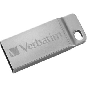 Mini Memoria USB Verbatim con Portachiavi 16GB Silver