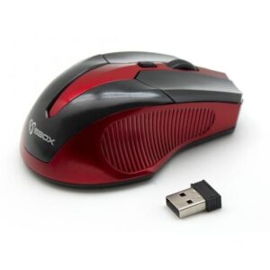 Mouse Ottico 6D Micro Ricevitore USB Wireless 800-1600 dpi Nero/Rosso