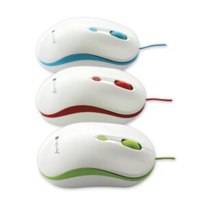 Mouse Ottico USB 800-1600 dpi Bianco/Verde