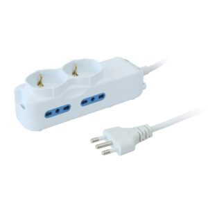Multipresa 4 Posti Italiana Bipasso / 2 Schuko