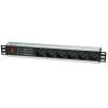 Multipresa 6 Posti Rack 19'' con Protezione e Interruttore