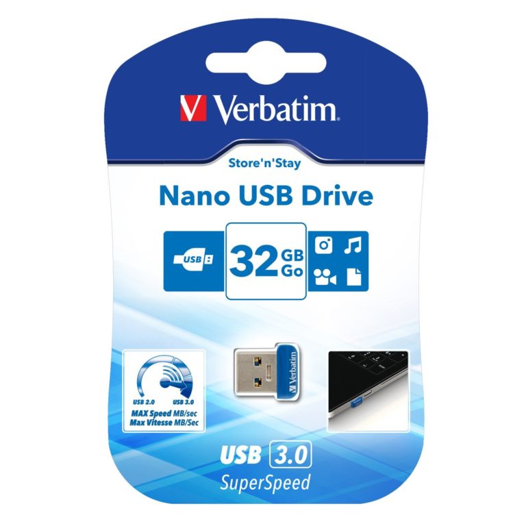 NANO Memoria USB 3.0 32GB Blu