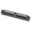 Pannello Patch per Rack 10'' 12 Porte UTP Cat.6 1HE