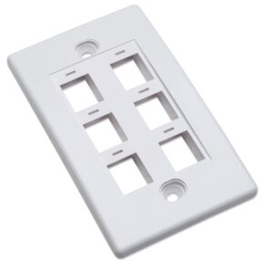 Placca porta frutti 6 posti mod. 503 Bianco