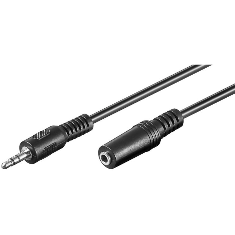 Prolunga audio Stereo Jack 3.5 mm M/F 5,0 mt.