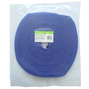 Rotolo di Velcro Fermacavi Lunghezza 25 m Larghezza 16 mm Blu