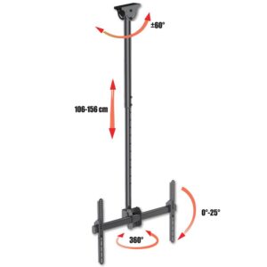 Supporto Telescopico Lungo a Soffitto per TV LED LCD 37-70''