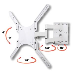 Supporto a Muro Ultra Slim per TV LED LCD 23-55'' Bianco