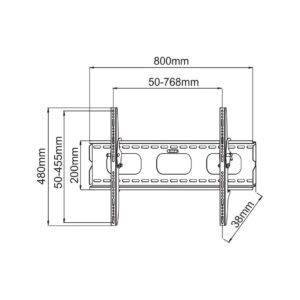 Supporto a Muro per TV LED LCD 32-60'' Inclinabile