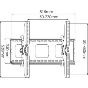 Supporto a Muro per TV LED LCD 32-60'' Inclinabile