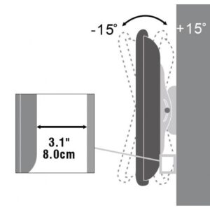 Supporto a Muro per TV LED LCD 32-60'' Inclinabile