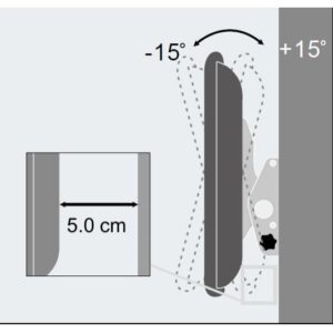 Supporto a Muro per TV LED LCD 40-65'' Inclinabile