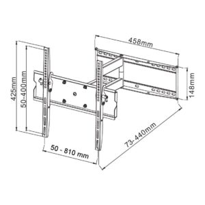 Supporto a Muro per TV LED LCD 42-70'' Full Motion