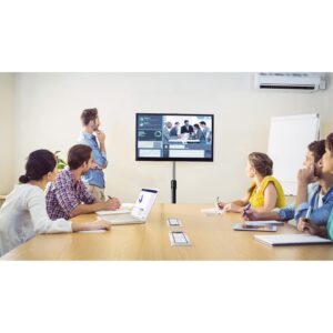 Supporto a Pavimento Colonna a Base Circolare per TV LCD/LED 13-27''