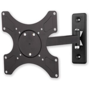 Supporto a muro per TV LED LCD 19 - 37'' inclinabile 2 snodi nero