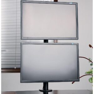 Supporto da Scrivania per 2 Monitor 13-27'' con Morsetto