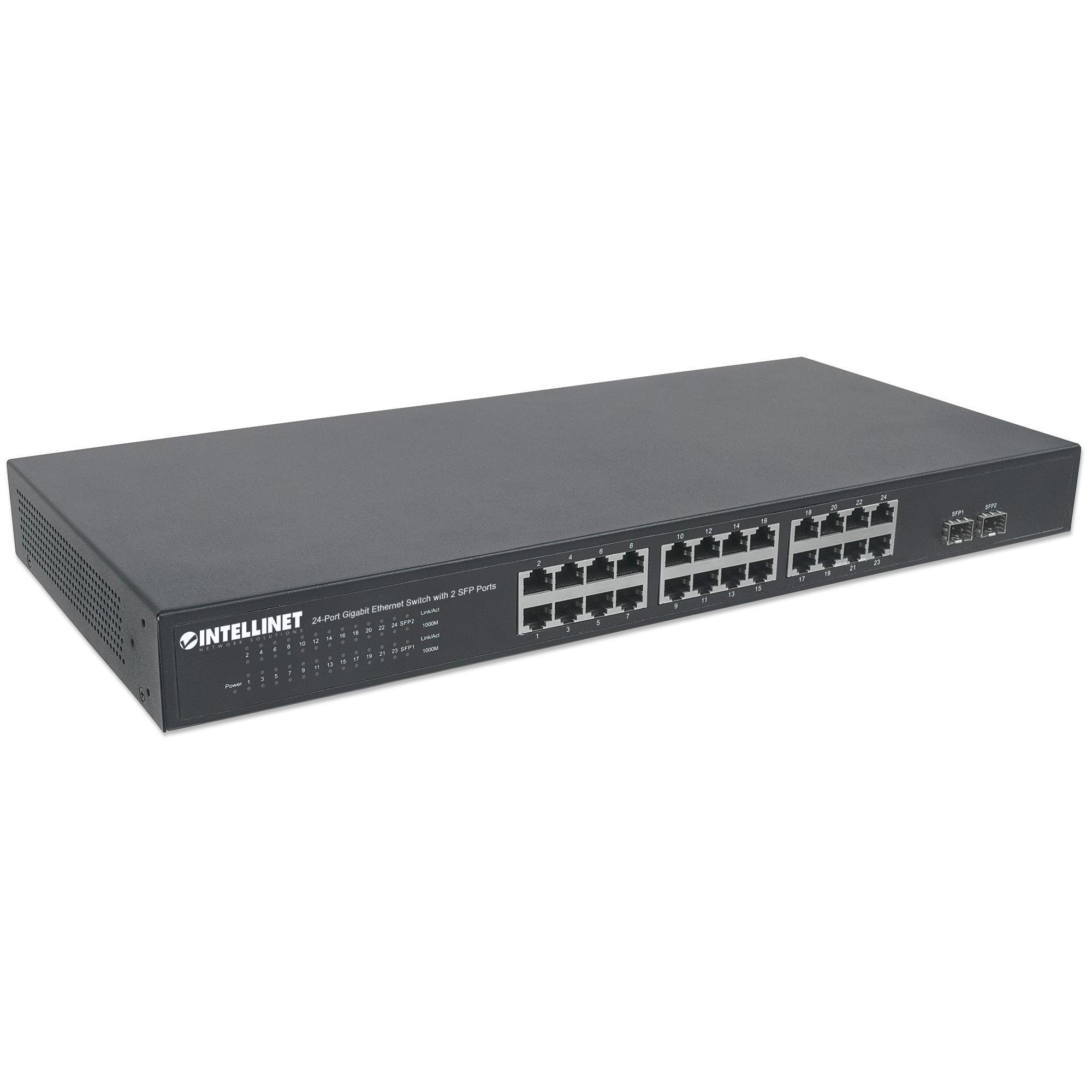 Switch Gigabit Ethernet 24 Porte + 2 Porte SFP