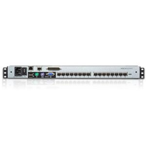 Switch KVM Cat.5E/6 Over IP a 16 porte con LCD 19'' Dual Rail, KL1516AIN