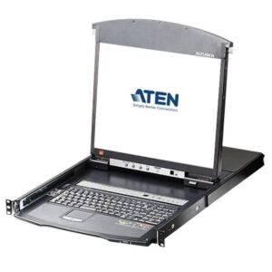 Switch KVM Cat.5E/6 Over IP a 16 porte con LCD 19'' Dual Rail, KL1516AIN