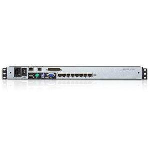 Switch KVM Cat.5E/6 Over IP a 8 porte con LCD 17'' Dual Rail, KL1508AIM