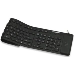 Tastiera avvolgibile USB Nera - Layout tedesco