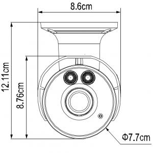 Telecamera IP PoE IR Varifocale da Soffitto Parete 2MP AVM552FP