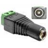 Adattatore Alimentazione DC 2.5 x 5.5 mm Femmina Terminal Block 2 pin