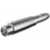 Adattatore XLR Cannon Femmina ad Audio 6,35mm Femmina Mono