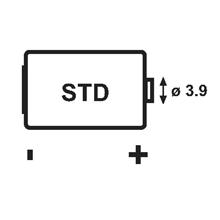 Batteria 2/3AA (ER14335) - 3,6 V 1650mA litio cloruro di tionile