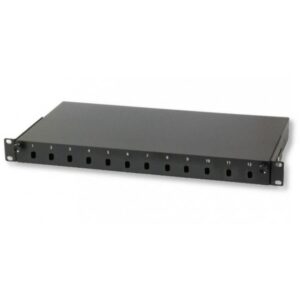 Cassetto Rack 19'' Fibra Ottica 12 porte ST Simplex