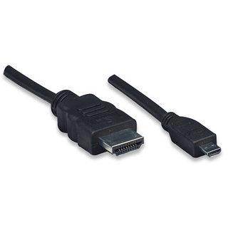 Cavo HDMI Highspeed con ethernet channel 1.4 A M/ Micro D M, 5,0 m