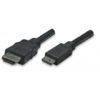 Cavo High Speed Mini HDMI a HDMI Maschio/Maschio Nero, 5,0 m