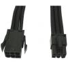 Cavo Prolunga PCI-E 6 Pin 30 cm con Guaina Nera