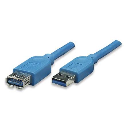 Cavo Prolunga USB 3.0 A maschio/A femmina 0,5m Blu