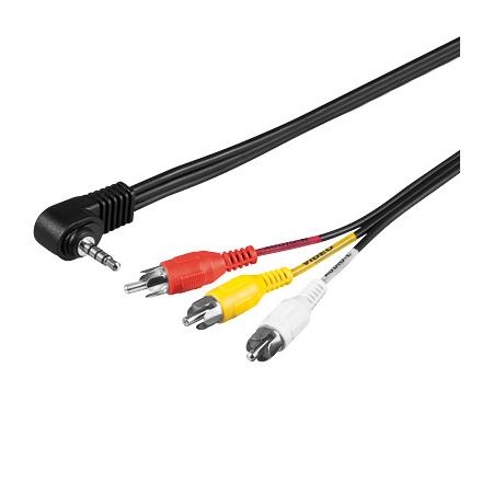 Cavo audio Video Videocamera - 3RCA a 1 Jack 3.5 mm 1,5 Mt