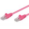 Cavo di rete Patch CCA Cat. 6 Rosa UTP 1 m