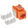 Frutto Keystone RJ45 Cat.6 UTP non schermato Arancione