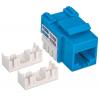 Frutto Keystone RJ45 Cat.6 UTP non schermato Blu