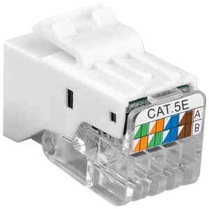 Frutto Keystone Toolless RJ45 Cat5e UTP Snap-In Bianco