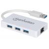 Hub 3 porte USB 3.0 con Adattatore Ethernet Gigabit