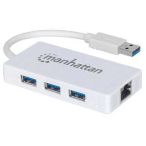 Hub 3 porte USB 3.0 con Adattatore Ethernet Gigabit